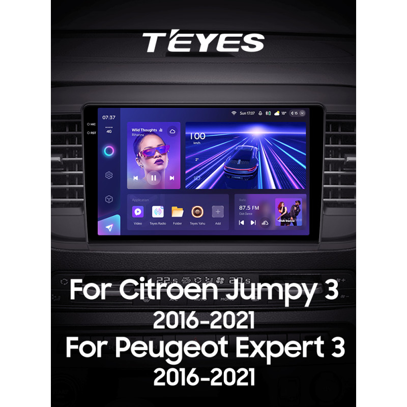 Estéreo de fábrica Teyes CC3 6+128 GB Citroën Jumpy III 3 SpaceTourer 1 / Peugeot Expert III 3 2016-2021 9