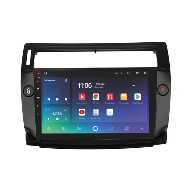 Android head unit SIGMA X9432 ANDROID 10 4+32 Gb 4G DSP Citroen C4 LA LC C-Triomphe C-Quatre 2004-2014 Black 9"