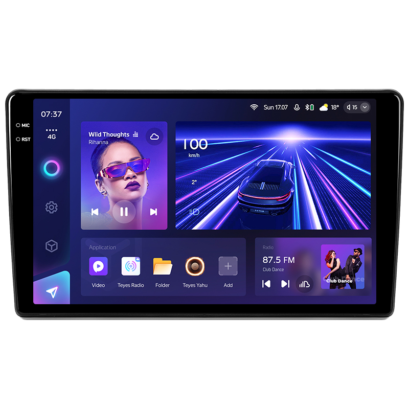 Android head unit Teyes CC3 6+128 Gb with 360° surround view° Citroen Berlingo 2 B9 2008-2019 9" 2k