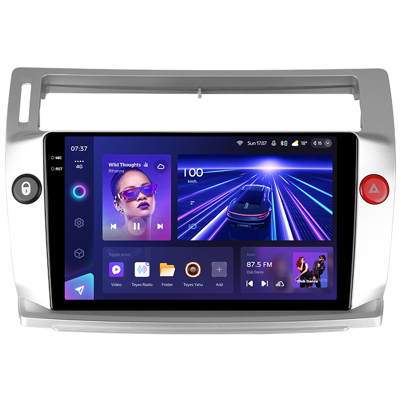 Android head unit Teyes CC3 4+32 Gb Citroen C4 LA LC C-Triomphe C-Quatre 2004-2014 9" 2k