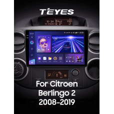Android head unit Teyes CC3 6+128 Gb Citroen Berlingo 2 B9 2008-2019 9" 2k