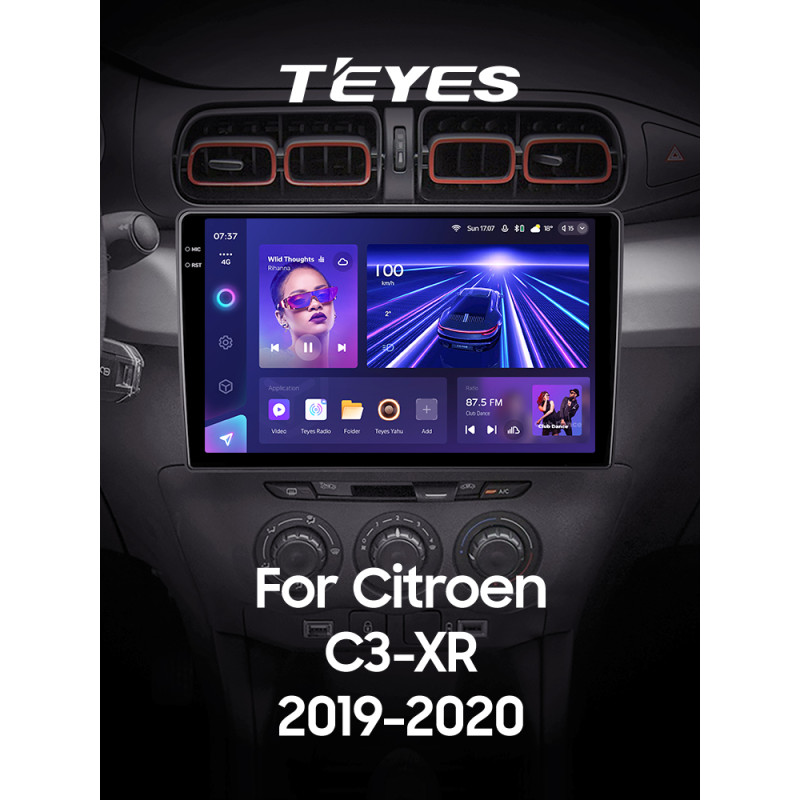 Android head unit Teyes CC3 4+32 Gb Citroen C3-XR (F1) 2019-2020 10" 2k