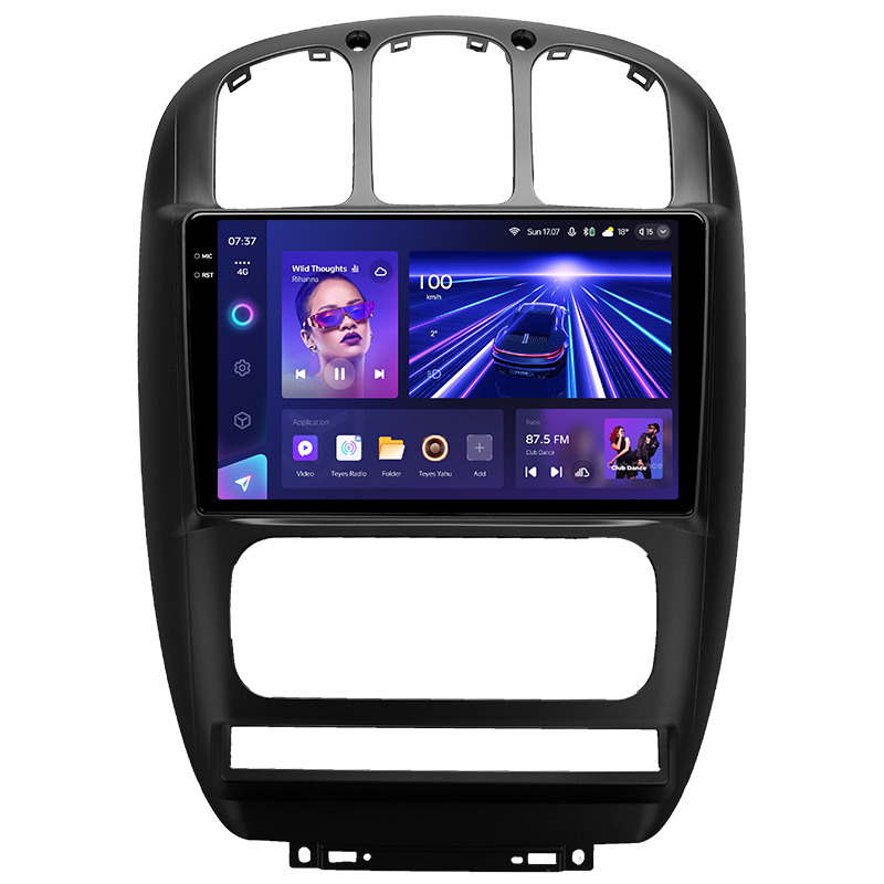 Android head unit Teyes CC3 6+128 Gb with 360° surround view° Dodge Caravan 4 For Chrysler Voyager RG RS For Town and Country RS 2000-2007 (B) 10" 2k (L1)