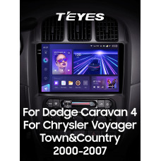 Android head unit Teyes CC3 6+128 Gb Dodge Caravan 4 For Chrysler Voyager RG RS For Town and Country RS 2000-2007 (A) 10" 2k (L1)