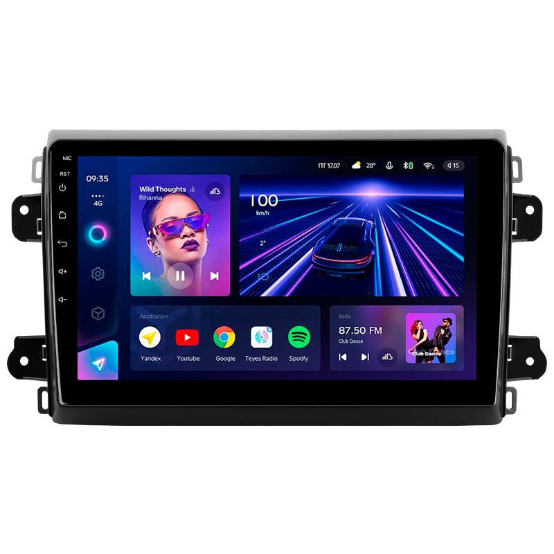Android head unit Teyes CC3 4+32 Gb Fiat Ducato Van L3H2 2021-2023 9" (L1)