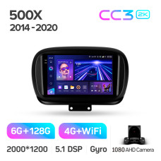 Android head unit Teyes CC3 6+128 Gb Fiat 500X 2014-2020 9" 2k (L1)