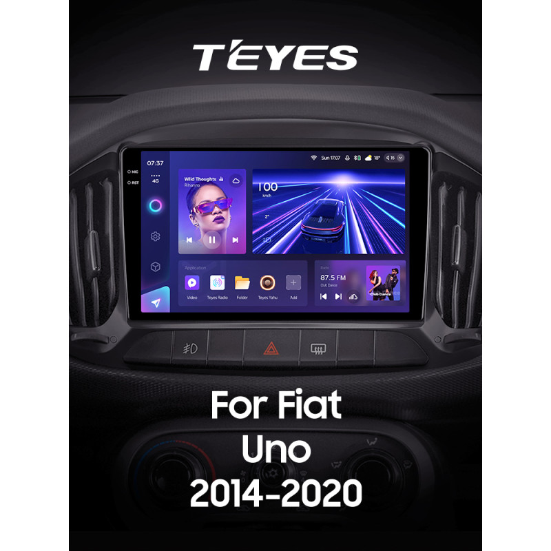 Android head unit Teyes CC3 6+128 Gb Fiat Uno 2014-2020 9" 2k (L1)