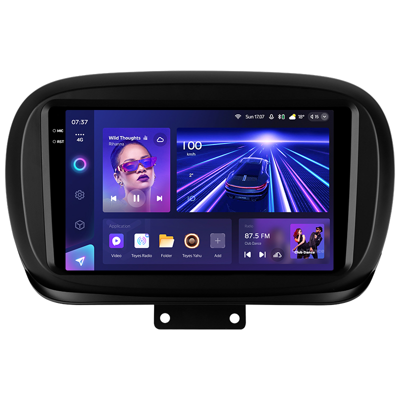 Štátní magnetofon Teyes CC3 4+64 GB Fiat 500X 2014–2020, 9