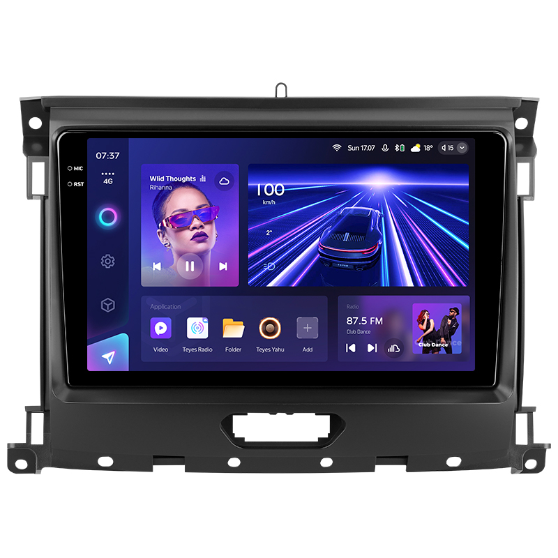 Android head unit Teyes CC3 6+128 Gb Ford Ranger P703 2015-2022 (A) 9" 2k
