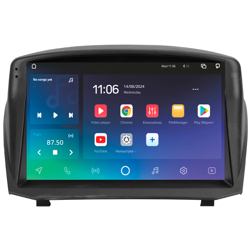 Android head unit SIGMA PRO 9464 ANDROID 10 4+64 Gb 4G DSP Ford Fiesta Mk 6 (F2) 2008-2019 (A) 9"