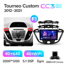 Fahrzeugradio Teyes CC3 4+64 GB für Ford Tourneo Custom I, Transit (F1) 2012–2021, 9