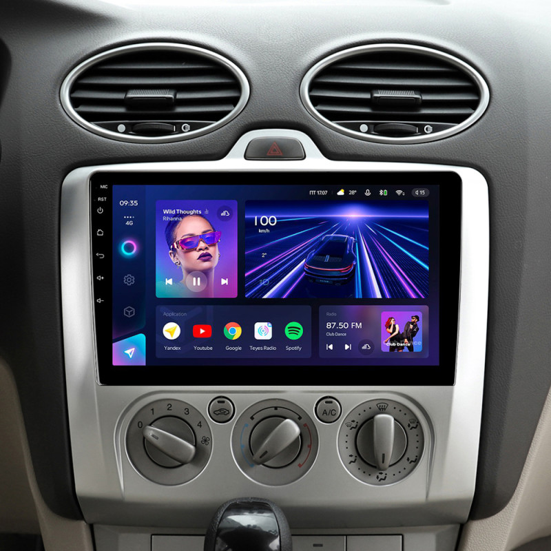 Estéreo de fábrica Teyes CC3 4 + 32 GB para Ford Focus 2 Mk 2 (2004–2011, modelo F1), pantalla de 9