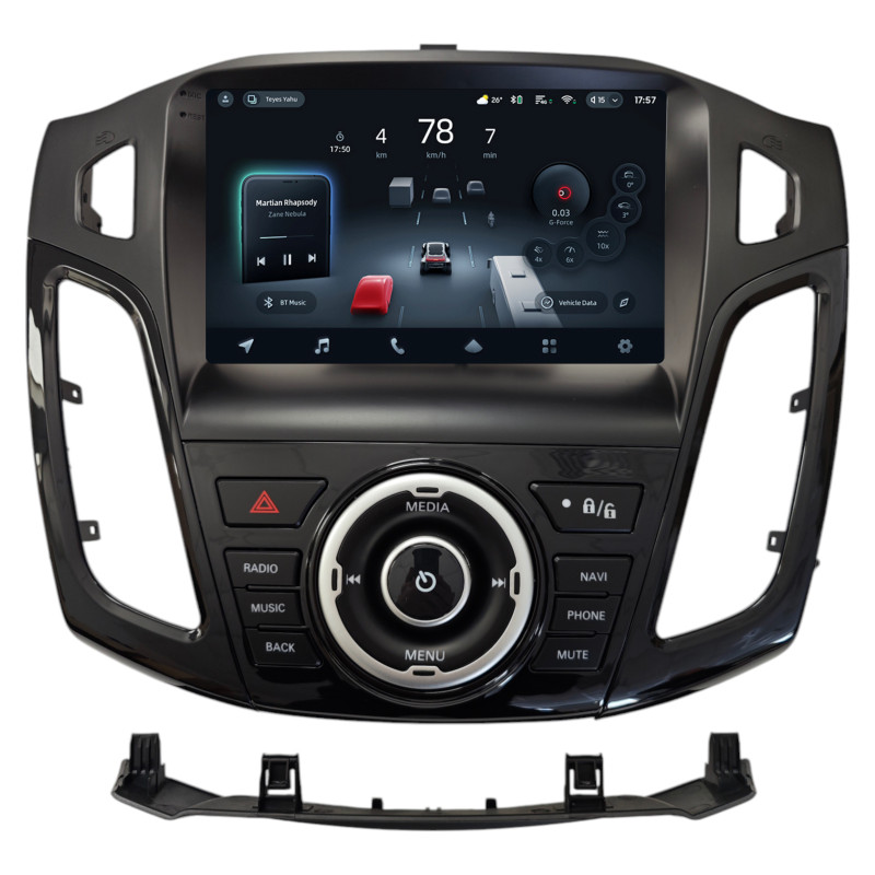 Android head unit Teyes CC4 Pro 8+128 Gb Ford FOCUS 3 2012-2019 A-MOD black UV 9" 2k