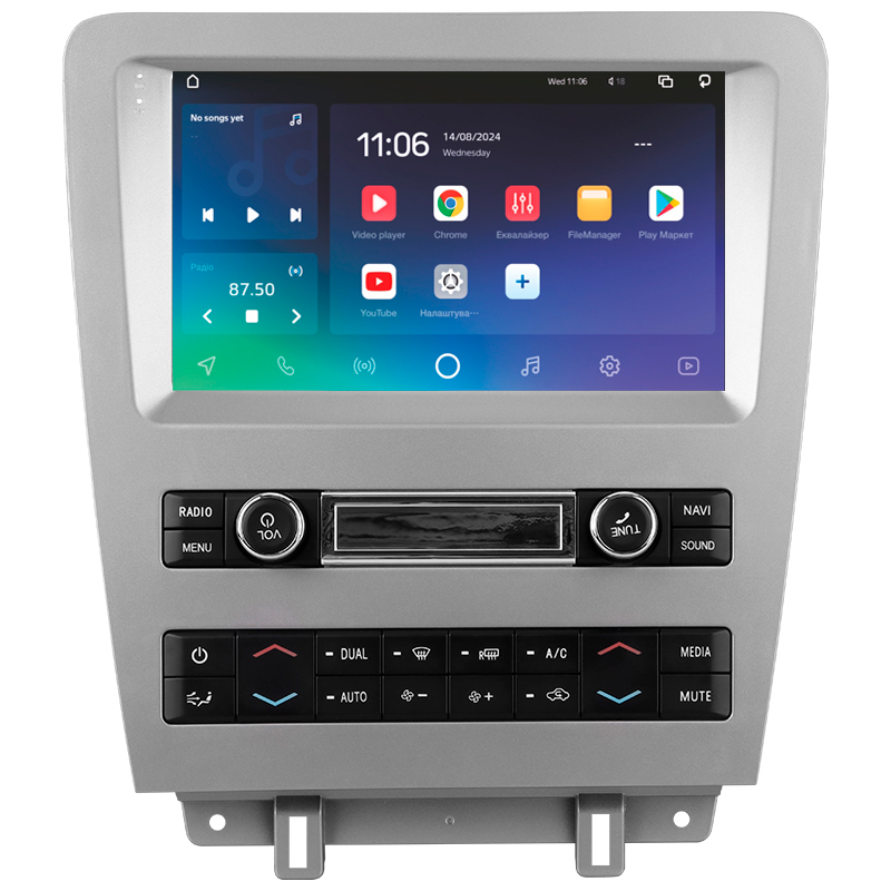 Android head unit SIGMA X9432 ANDROID 10 4+32 Gb 4G DSP Ford Mustang 5 S-197 (F2) 2009-2014 9" (L3)