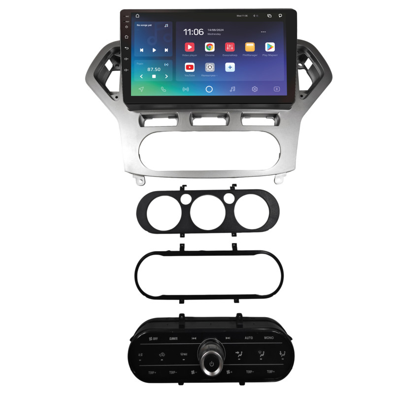 Stamm-Magnetophon SIGMA X10432 ANDROID 10 4+32 GB 4G DSP Ford Mondeo 4 2006–2010 Vollset AT AC Silber 10