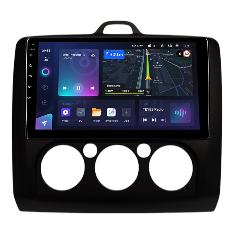 Android head unit Teyes CC3L 4+32 Gb Ford FOCUS 2004-2014 MT AC Black 9"