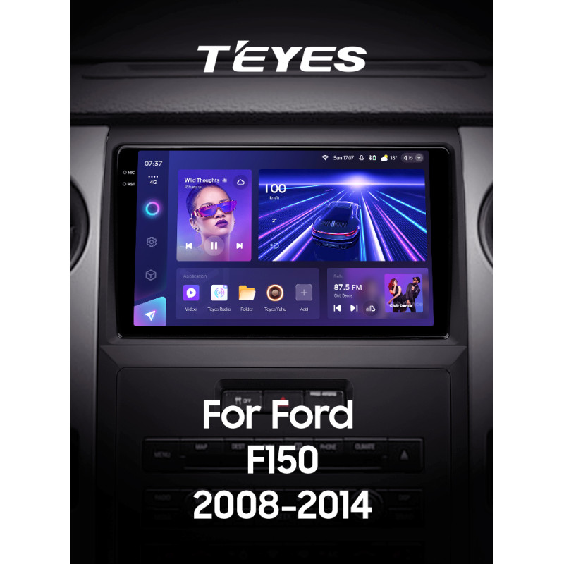 Android head unit Teyes CC3 6+128 Gb with 360° surround view° Ford F150 P415 Raptor 2008-2014 (F1) 9" 2k (L2)