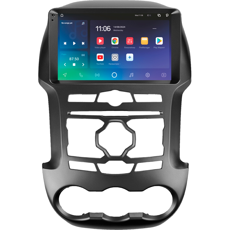 Android head unit SIGMA X9464 ANDROID 10 4+64 Gb 4G DSP Ford Ranger 3 (F1) 2011-2015 9" (L1)