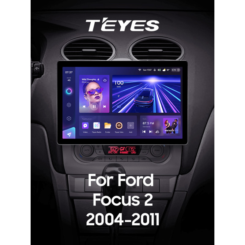 Estéreo de fábrica Teyes CC3 4+32 GB para Ford Focus 2 Mk 2 (2004-2011, F2), pantalla táctil 11