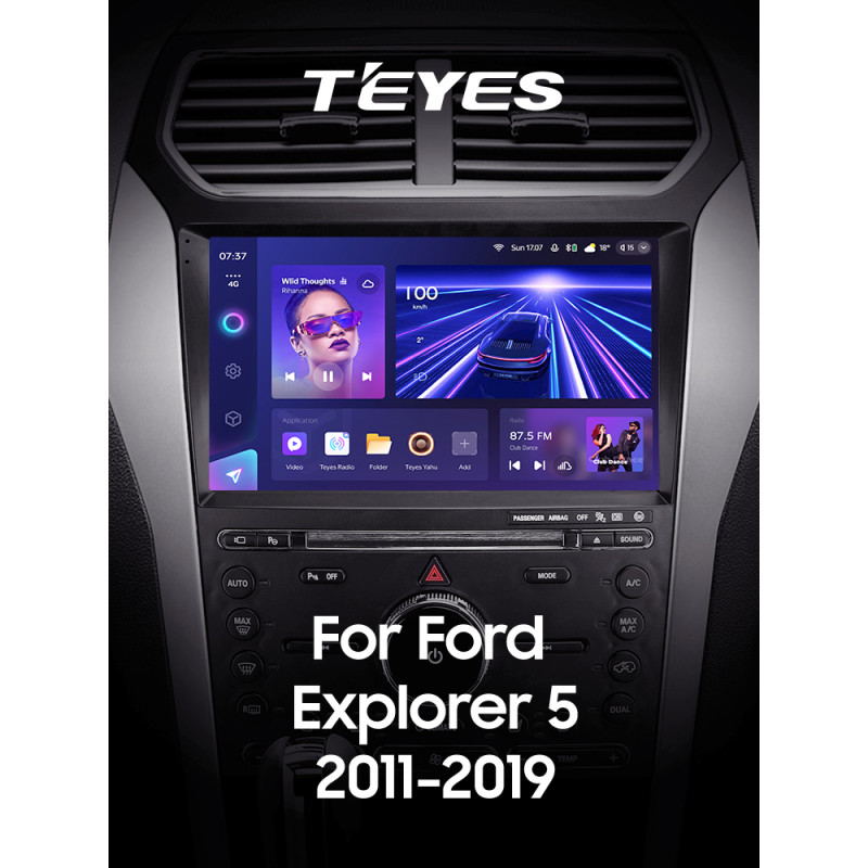 Android head unit Teyes CC3 4+64 Gb Ford Explorer 5 2011 - 2019 (A) 10" 2k (L3)