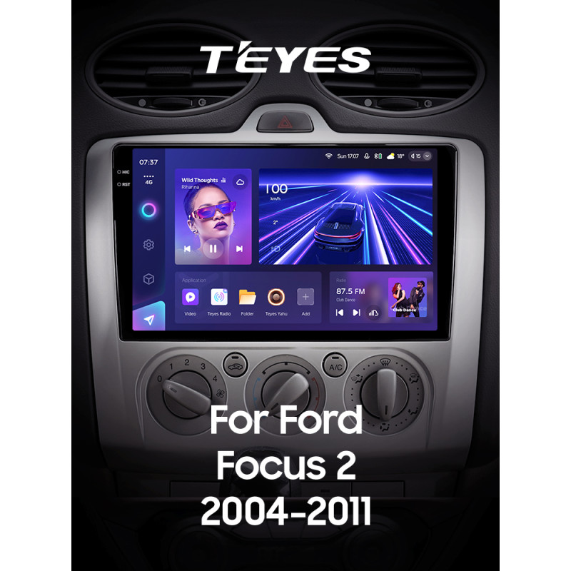 Android head unit Teyes CC3 6+128 Gb Ford Focus 2 Mk 2 2004-2011 (F2) 9" 2k