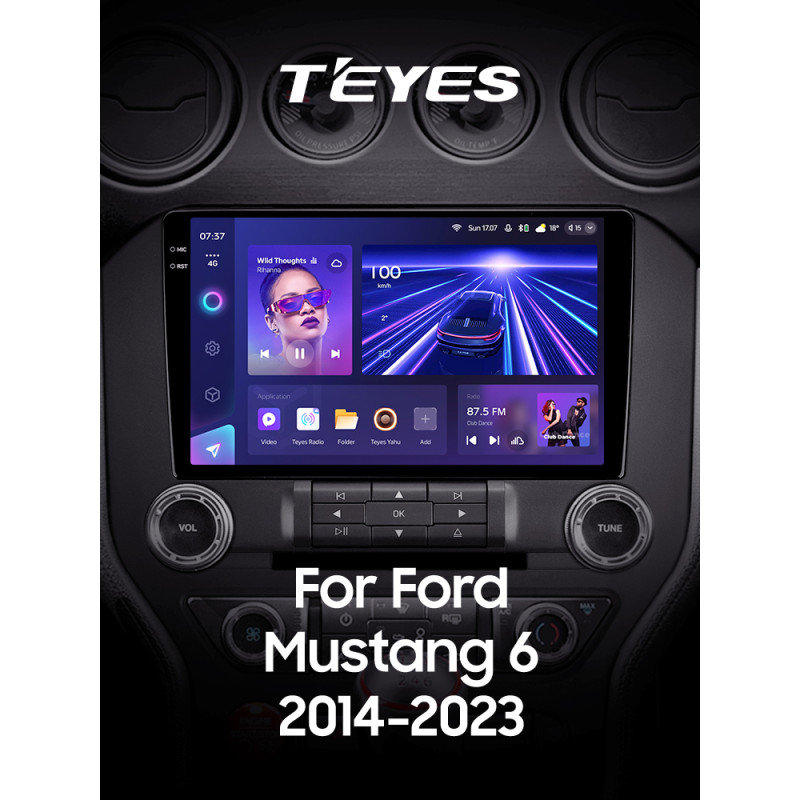 Štátní magnetofon Teyes CC3 4+32 GB pro Ford Mustang VI S550 (F2) 2014–2023, 9