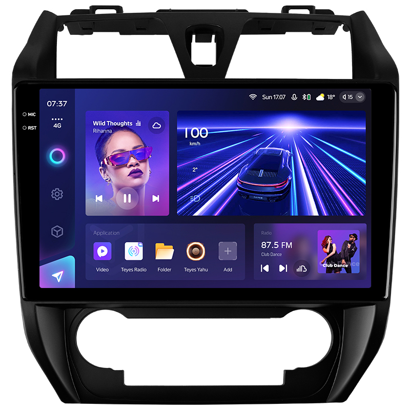 Android head unit Teyes CC3 6+128 Gb with 360° surround view° Geely Emgrand EC7 1 2009-2016 10" 2k