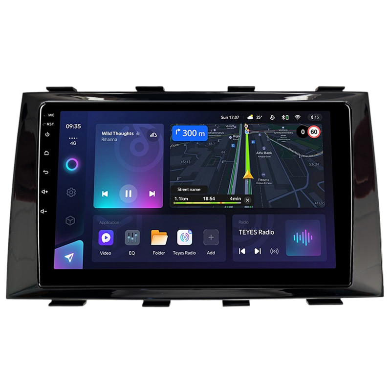 Fest eingebaute Magnetola Teyes CC3L 4+64 GB für Geely EMGRAND EC8 (2011–2015), 9 Zoll.