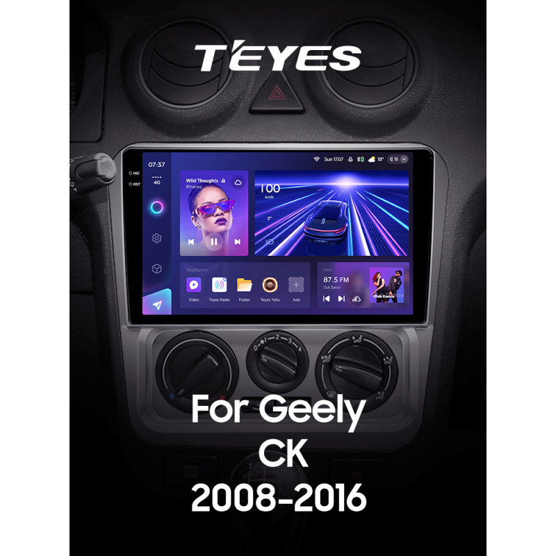 Estéreo de fábrica Teyes CC3 6+128 GB Geely CK (2008–2016) 9