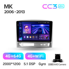 Android head unit Teyes CC3 4+64 Gb Geely MK 1 2006-2013 9" 2k