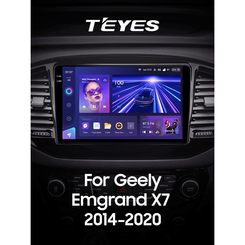 Android head unit Teyes CC3 6+128 Gb Geely Emgrand X7 Vision X6 Haoqing SUV 2014-2020 9" 2k (L1)