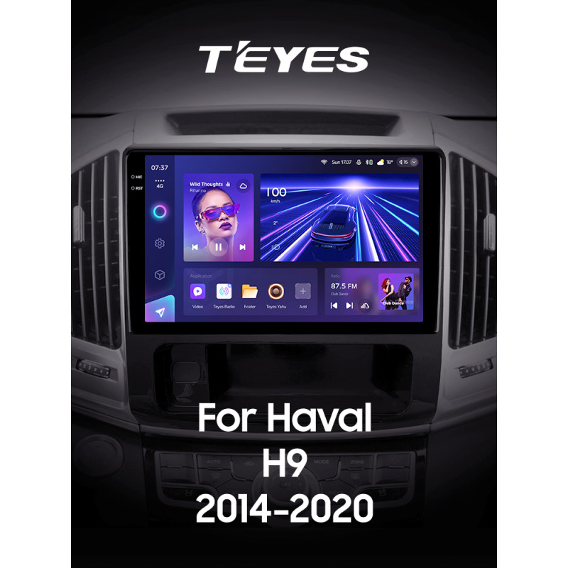 Android head unit Teyes CC3 6+128 Gb with 360° surround view° GREAT WALL Haval H9 2014-2020 (A) 10" 2k