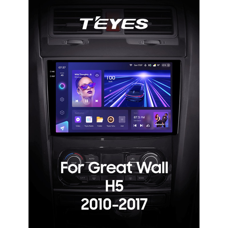 Android head unit Teyes CC3 4+64 Gb Great Wall Hover Haval H5 1 2010-2017 9" 2k