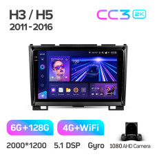 Android head unit Teyes CC3 6+128 Gb GREAT WALL Haval H3 H5 2011-2016 9" 2k