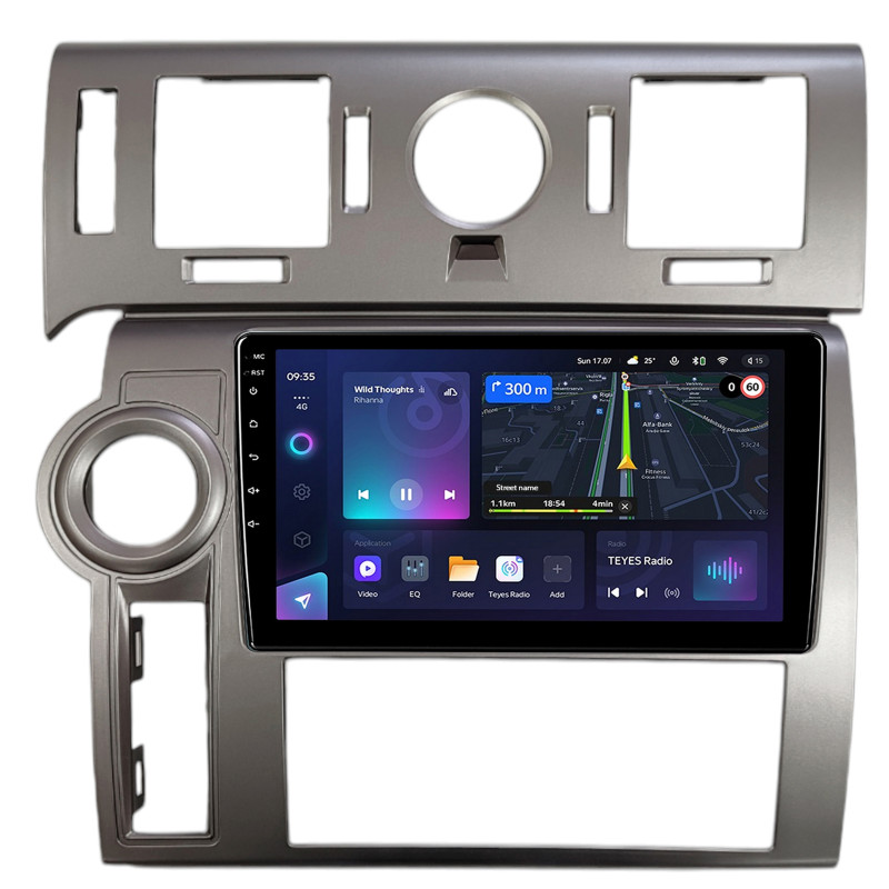 Android head unit Teyes CC3L 4+32 Gb Hummer H2 E85 2007-2009 Sliver 9" (L1)
