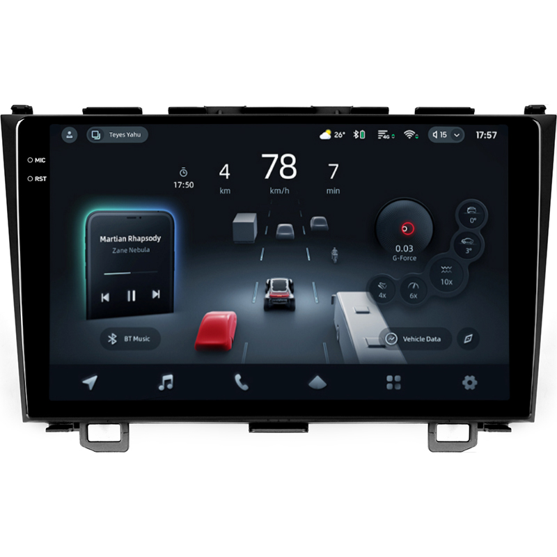 Android head unit Teyes CC4 Pro 8+128 Gb Honda CR-V CR-V 3 RE 2006-2012 9" 2k