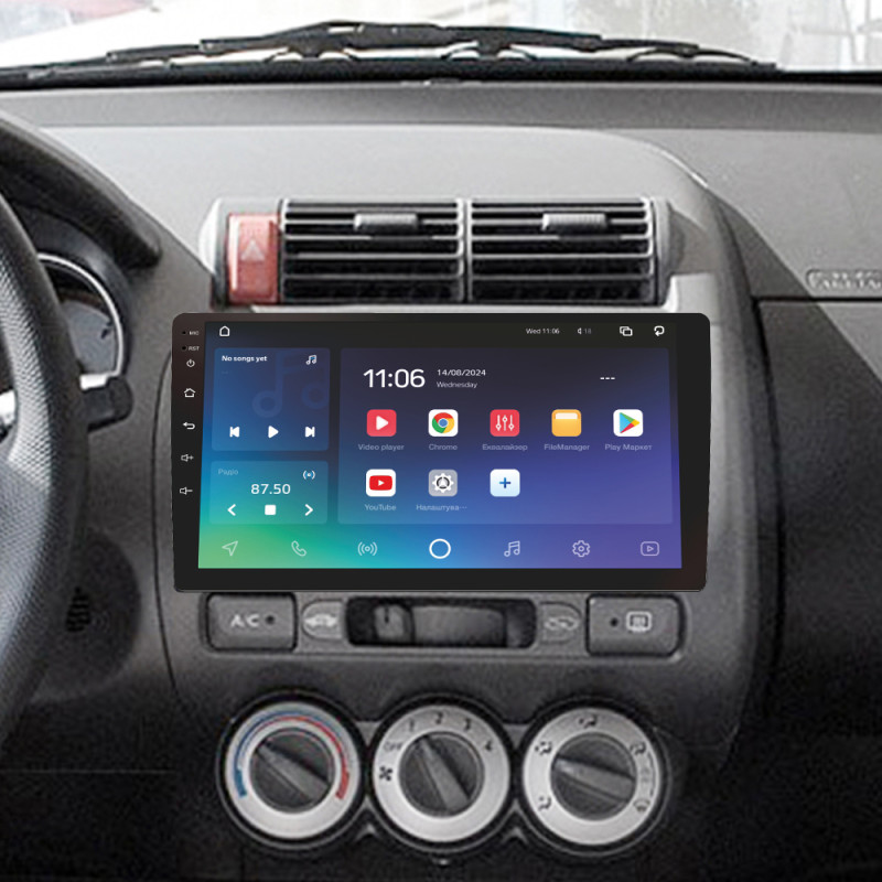 Android head unit SIGMA X9432 ANDROID 10 4+32 Gb 4G DSP Honda Jazz 1 GD Fit 1 2001 - 2009 9"