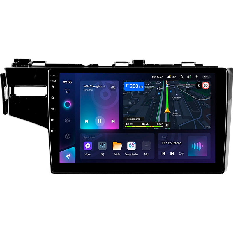 Android head unit Teyes CC3L 4+64 Gb Honda Jazz 3 Fit 3 GP GK 2013 - 2020 (B) 10"