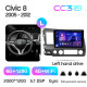 Android head unit Teyes CC3 6+128 Gb with 360° surround view° Honda Civic 8 FK FN FD 2005-2012 10" 2k