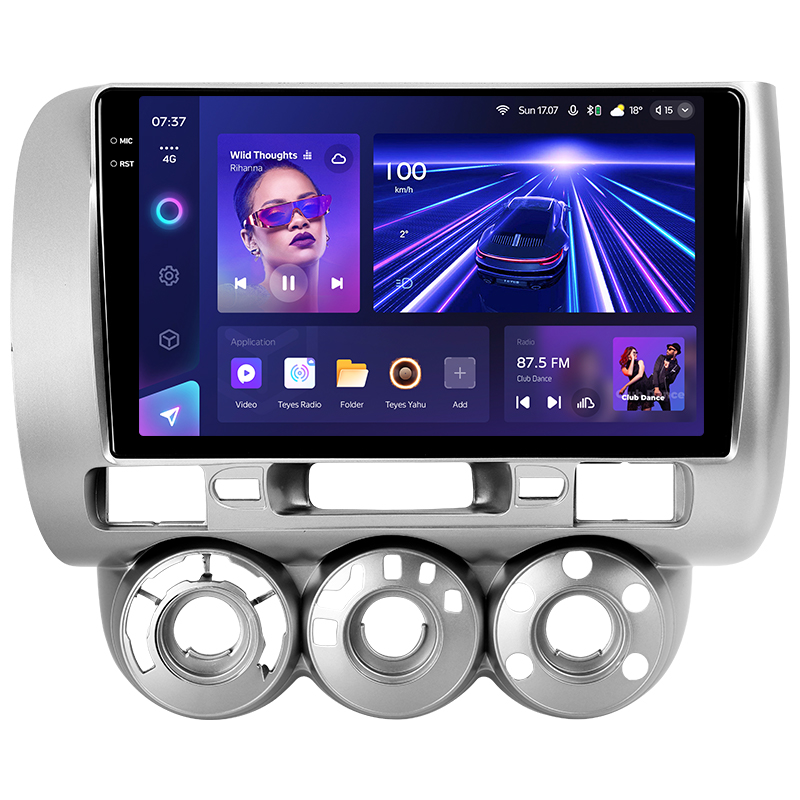 Android head unit Teyes CC3 4+32 Gb Honda Jazz 1 GD Fit 1 2001 - 2009 9" 2k