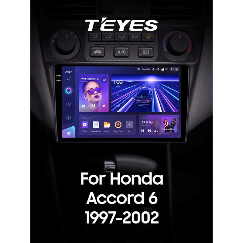 Android head unit Teyes CC3 4+64 Gb Honda Accord 6 1997-2002 9" 2k