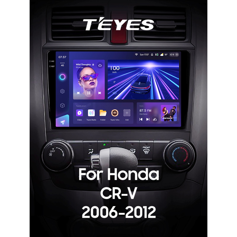 Android head unit Teyes CC3 4+32 Gb Honda CR-V CR-V 3 RE 2006-2012 9" 2k