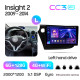 Android head unit Teyes CC3 6+128 Gb with 360° surround view° Honda Insight 2 LHD 2009-2014 9" 2k