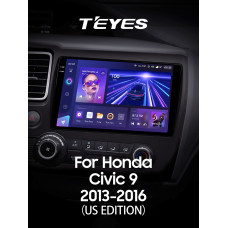 Android head unit Teyes CC3 6+128 Gb Honda Civic 9 Middle East 2013-2016 9" 2k (L1)