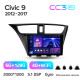 Štátní magnetofon Teyes CC3 6+128 GB s kruhovým pohledem 360° pro Honda Civic 9 FK FB (2012–2017), 9