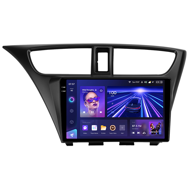Stamm-Magnetophon Teyes CC3 6+128 GB für Honda Civic 9 (FK, FB) 2012–2017, 9 Zoll, 2-Kanal.