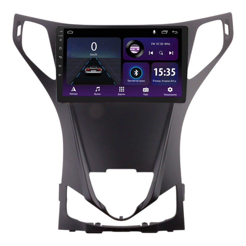 Android head unit SIGMA E9232 ANDROID 10 2+32 Gb Hyundai AZERA 2011-2013 Black matte 9"