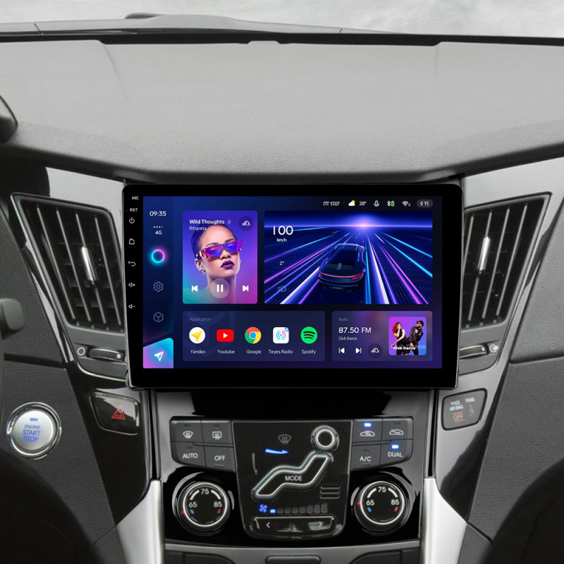 Android head unit Teyes CC3 4+32 Gb Hyundai Sonata 6 YF 2009-2014 (B) 9"