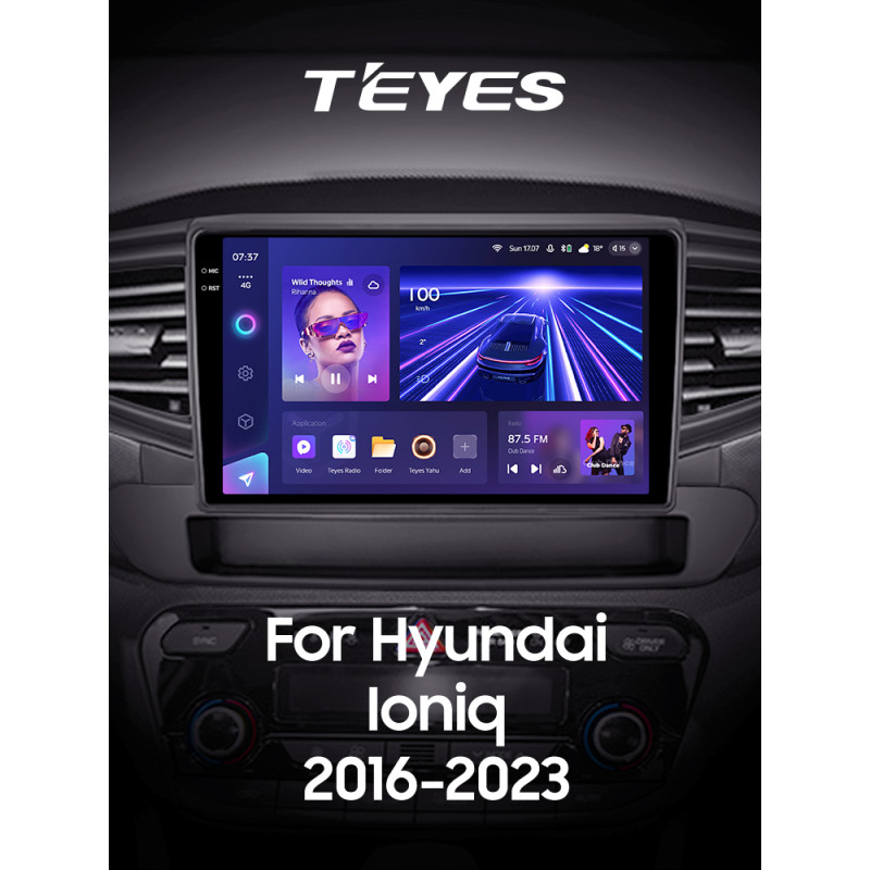 Fest eingebaute Magnetbox Teyes CC3 4+64 GB Hyundai Ioniq AE (2016–2023, Modell A) 9