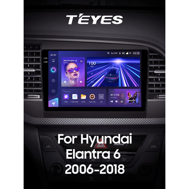 Štátní magnetofon Teyes CC3 6+128 GB Hyundai Elantra 6 (2016–2018, kód A) 9
